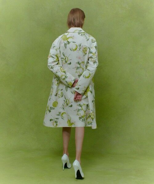 allureville / アルアバイル ダッフルコート | 【LOULOU WILLOUGHBY】RATTIレモン柄ステンカラーコート | 詳細8