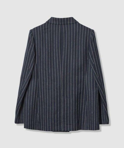 allureville / アルアバイル テーラードジャケット | リネンストライプダブルジャケット | 詳細1