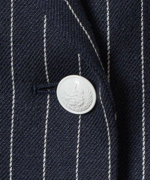 allureville / アルアバイル テーラードジャケット | リネンストライプダブルジャケット | 詳細3