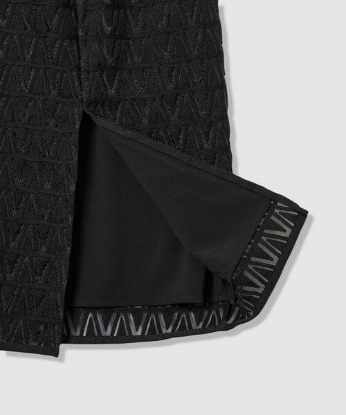 allureville / アルアバイル ミニ・ひざ丈スカート | クロッシェ風レーススカート | 詳細4