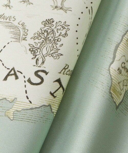 allureville / アルアバイル ミニ・ひざ丈スカート | マッププリントフレアラップスカート | 詳細6