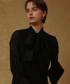 allureville / アルアバイル シャツ・ブラウス | オーガンザボウブラウス