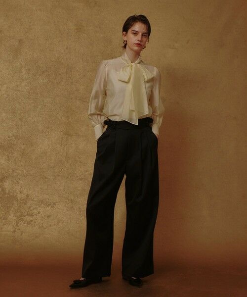 allureville / アルアバイル シャツ・ブラウス | オーガンザボウブラウス | 詳細6