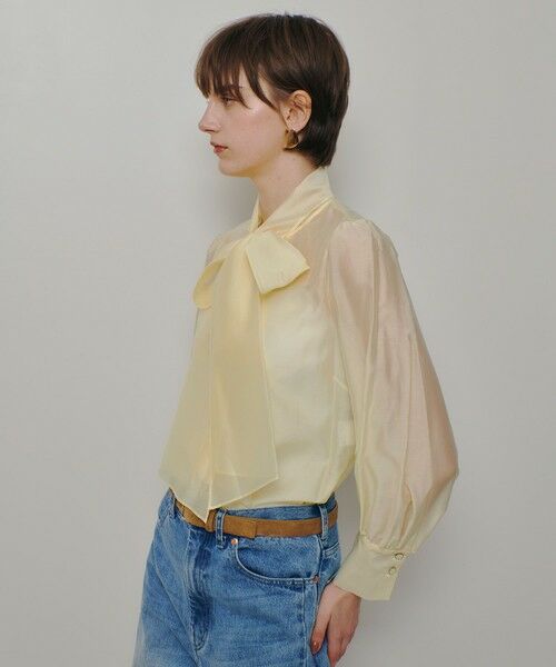 allureville / アルアバイル シャツ・ブラウス | オーガンザボウブラウス | 詳細5
