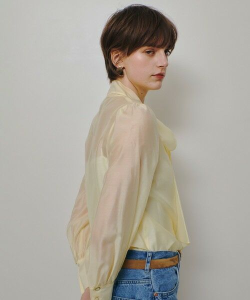 allureville / アルアバイル シャツ・ブラウス | オーガンザボウブラウス | 詳細6