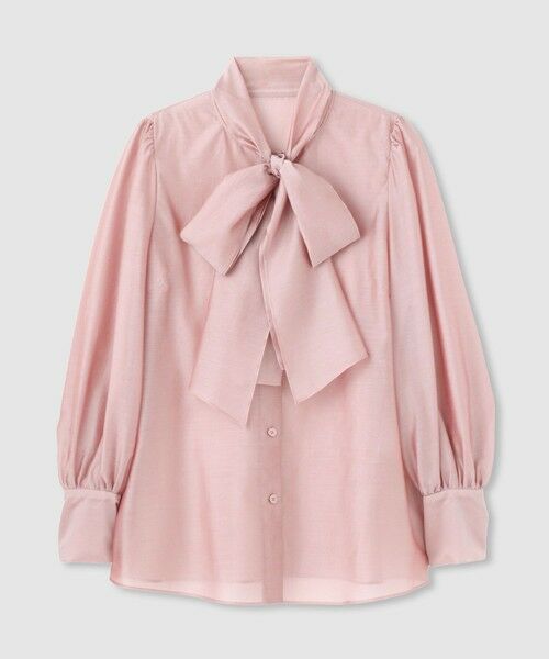 allureville / アルアバイル シャツ・ブラウス | オーガンザボウブラウス（ピンク (41)）