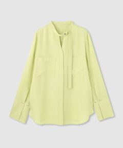 allureville / アルアバイル シャツ・ブラウス | ブライトツイルアシメボウブラウス