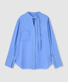 allureville / アルアバイル シャツ・ブラウス | ブライトツイルアシメボウブラウス