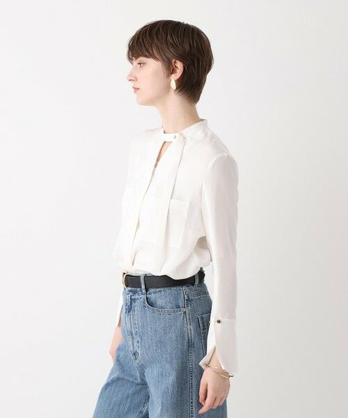 allureville / アルアバイル シャツ・ブラウス | ブライトツイルアシメボウブラウス | 詳細3