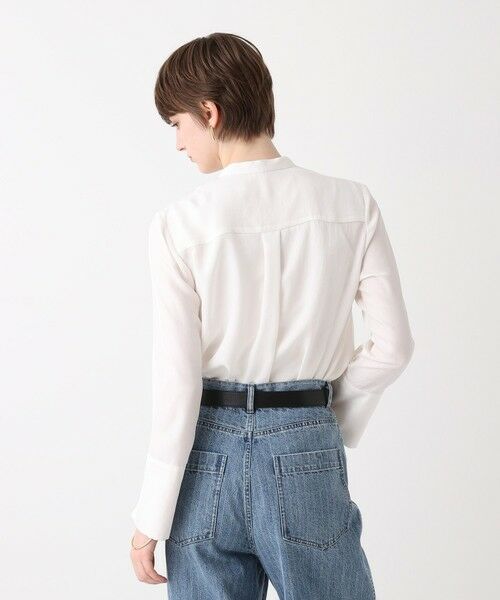 allureville / アルアバイル シャツ・ブラウス | ブライトツイルアシメボウブラウス | 詳細4