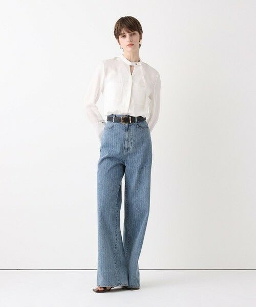 allureville / アルアバイル シャツ・ブラウス | ブライトツイルアシメボウブラウス | 詳細5