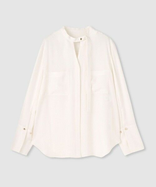 allureville / アルアバイル シャツ・ブラウス | ブライトツイルアシメボウブラウス | 詳細6