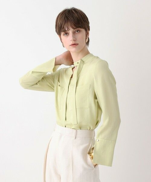 allureville / アルアバイル シャツ・ブラウス | ブライトツイルアシメボウブラウス | 詳細9