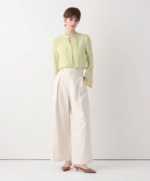 allureville / アルアバイル シャツ・ブラウス | ブライトツイルアシメボウブラウス | 詳細13