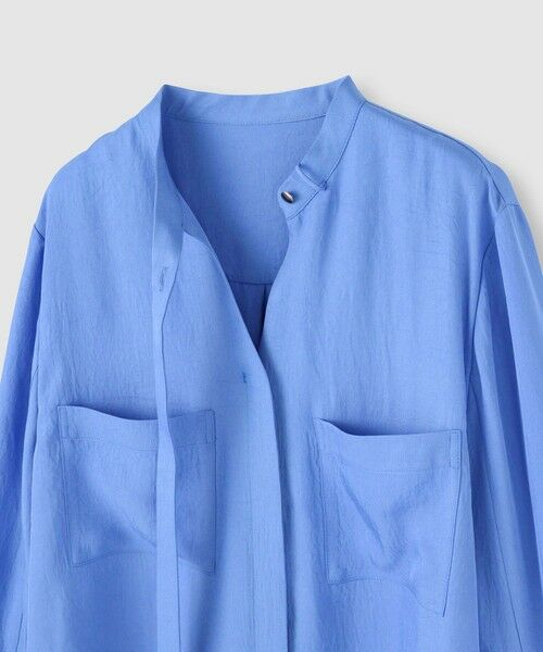 allureville / アルアバイル シャツ・ブラウス | ブライトツイルアシメボウブラウス | 詳細4