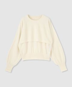 allureville / アルアバイル ニット・セーター | メリノウールレイヤードプルオーバー