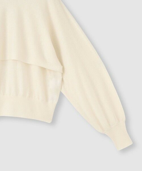 allureville / アルアバイル ニット・セーター | メリノウールレイヤードプルオーバー | 詳細3
