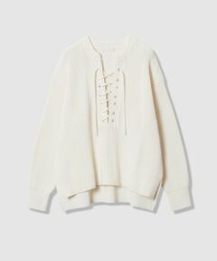 allureville / アルアバイル ニット・セーター | レースアップバルキープルオーバー