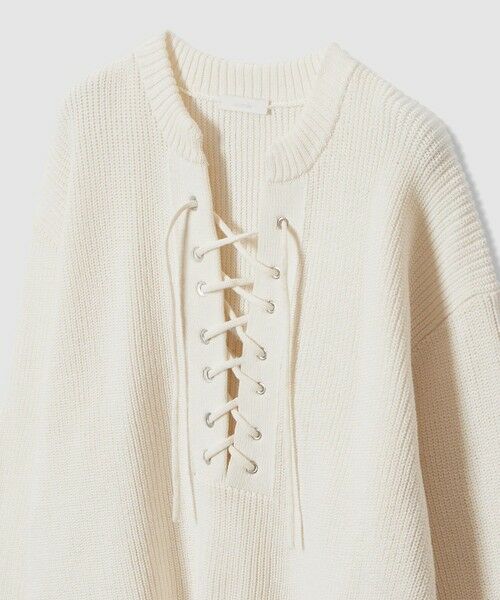 allureville / アルアバイル ニット・セーター | レースアップバルキープルオーバー | 詳細2