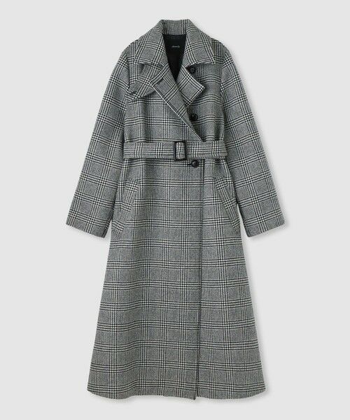 allureville / アルアバイル ダッフルコート | スプリットラグランロングコート(ブラック (95))