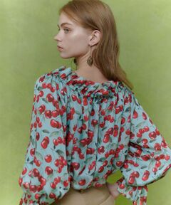 allureville / アルアバイル シャツ・ブラウス | 【LOULOU WILLOUGHBY】LISAチェリープリントオフショルブラウス