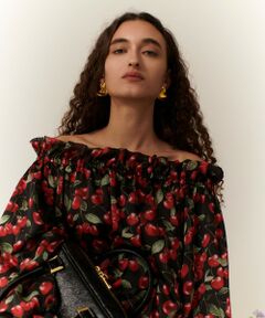 allureville / アルアバイル シャツ・ブラウス | 【LOULOU WILLOUGHBY】LISAチェリープリントオフショルブラウス