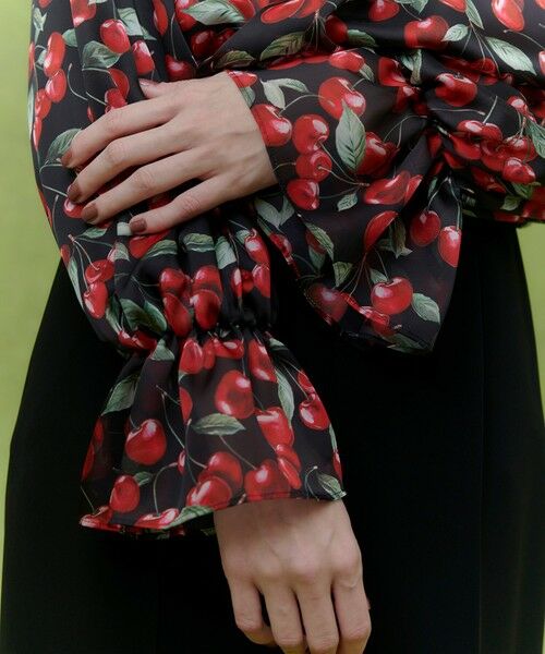 allureville / アルアバイル シャツ・ブラウス | 【LOULOU WILLOUGHBY】LISAチェリープリントオフショルブラウス | 詳細15