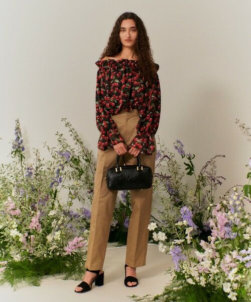 allureville / アルアバイル シャツ・ブラウス | 【LOULOU WILLOUGHBY】LISAチェリープリントオフショルブラウス | 詳細8