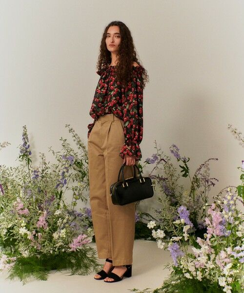 allureville / アルアバイル シャツ・ブラウス | 【LOULOU WILLOUGHBY】LISAチェリープリントオフショルブラウス | 詳細9