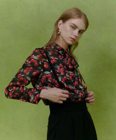 allureville / アルアバイル シャツ・ブラウス | WEB限定【LOULOU WILLOUGHBY】LISAチェリープリント ボウタイブラウス