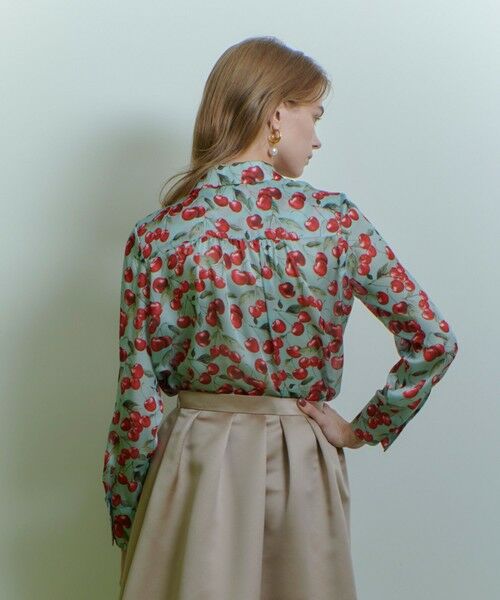 allureville / アルアバイル シャツ・ブラウス | WEB限定【LOULOU WILLOUGHBY】LISAチェリープリント ボウタイブラウス | 詳細3