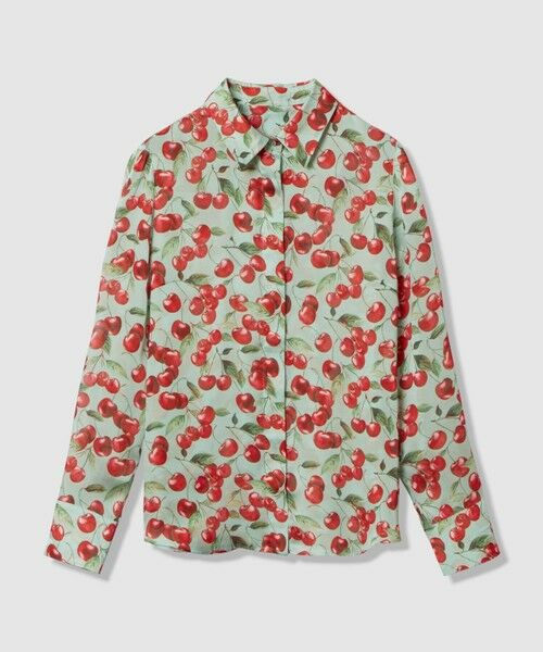 allureville / アルアバイル シャツ・ブラウス | WEB限定【LOULOU WILLOUGHBY】LISAチェリープリント ボウタイブラウス | 詳細7
