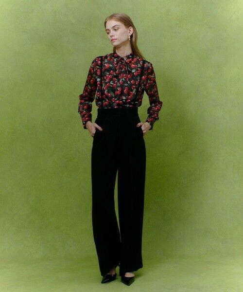 allureville / アルアバイル シャツ・ブラウス | WEB限定【LOULOU WILLOUGHBY】LISAチェリープリント ボウタイブラウス | 詳細13