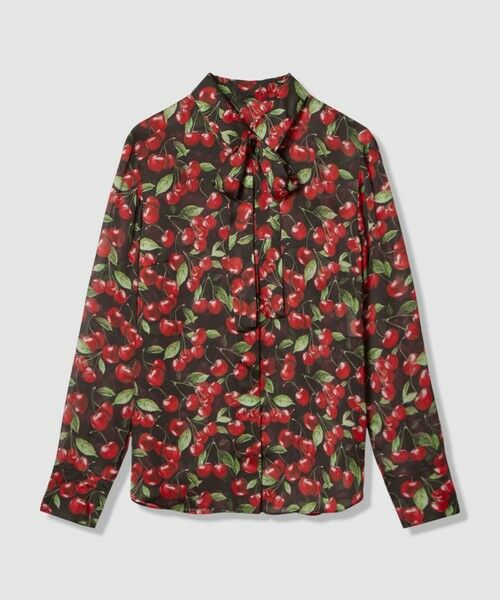allureville / アルアバイル シャツ・ブラウス | WEB限定【LOULOU WILLOUGHBY】LISAチェリープリント ボウタイブラウス | 詳細14