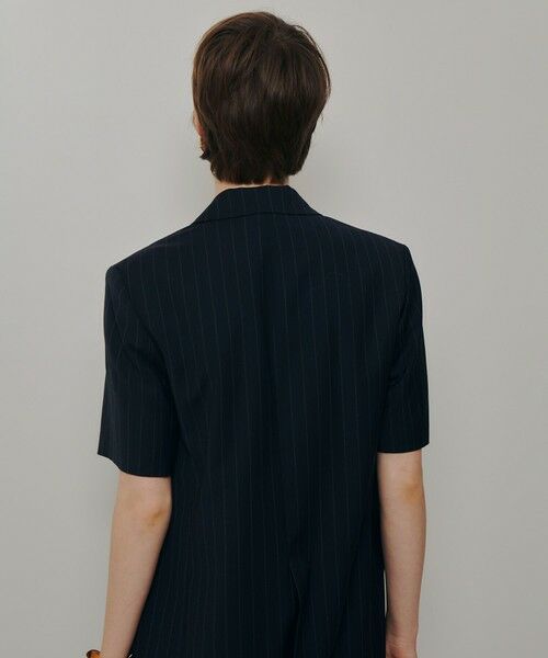 allureville / アルアバイル テーラードジャケット | ＴＷストライプハーフスリーブジャケット | 詳細4