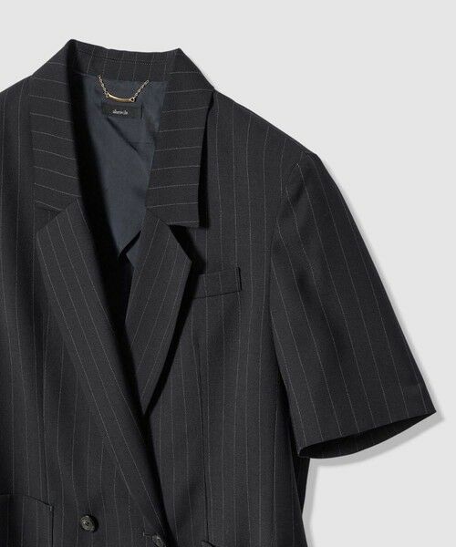 allureville / アルアバイル テーラードジャケット | ＴＷストライプハーフスリーブジャケット | 詳細8