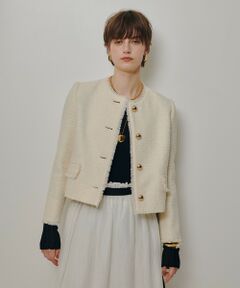 allureville / アルアバイル ノーカラージャケット | ツィードノーカラージャケット