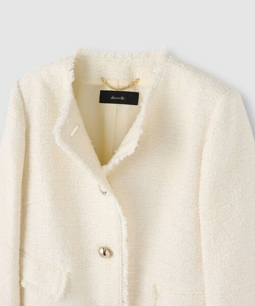 allureville / アルアバイル ノーカラージャケット | ツィードノーカラージャケット | 詳細7
