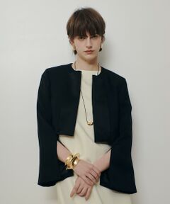 allureville / アルアバイル ノーカラージャケット | ノーカラーボレロジャケット