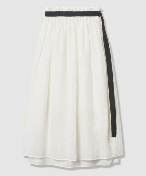 allureville / アルアバイル ミニ・ひざ丈スカート | カールマイヤーギャザースカート（ホワイト (01)）