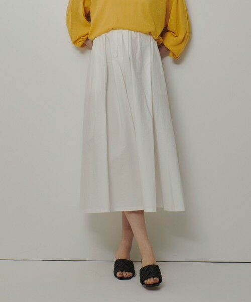 allureville / アルアバイル ミニ・ひざ丈スカート | タイプライターイレギュラータックスカート | 詳細1