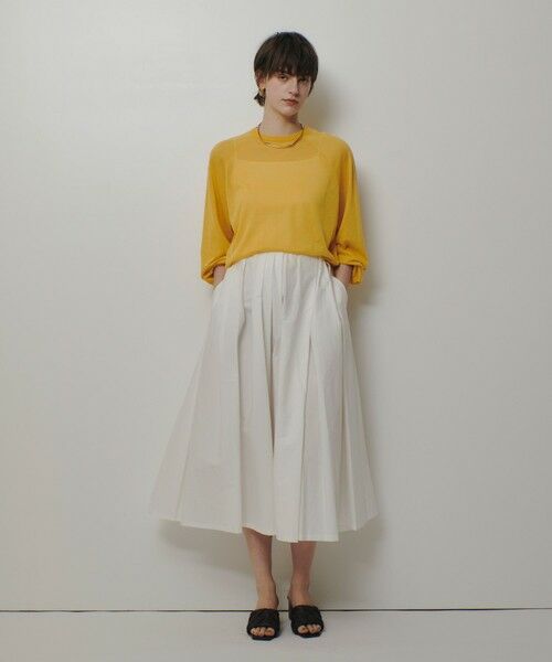 allureville / アルアバイル ミニ・ひざ丈スカート | タイプライターイレギュラータックスカート | 詳細3