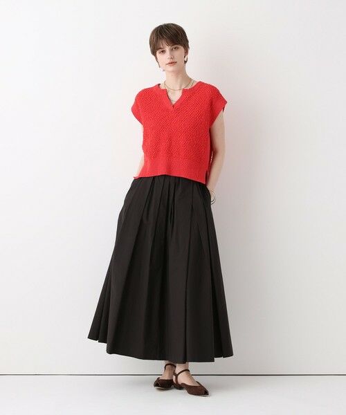 allureville / アルアバイル ミニ・ひざ丈スカート | 【ATELIER Line】タイプライターイレギュラータックスカート | 詳細24