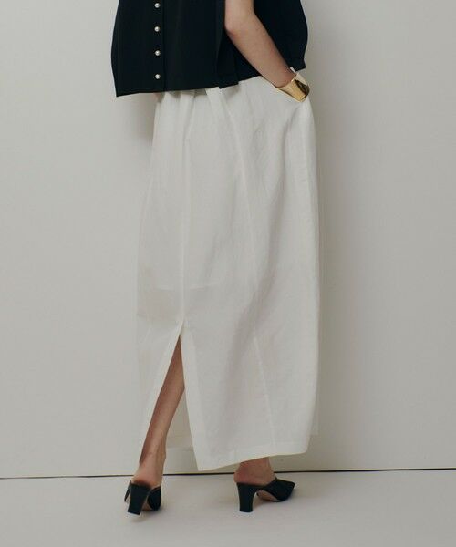 allureville / アルアバイル ミニ・ひざ丈スカート | リネンラミーコクーンスカート | 詳細3
