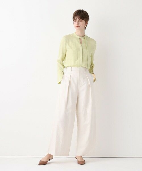 allureville / アルアバイル その他パンツ | シャークスキンワイドパンツ | 詳細4