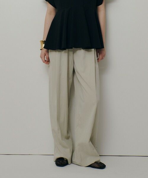 allureville / アルアバイル その他パンツ | ドローコードイージーパンツ（ベージュ (11)）
