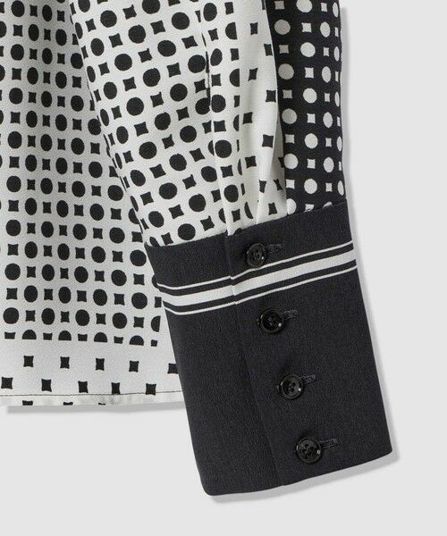 allureville / アルアバイル シャツ・ブラウス | 幾何プリントボウタイブラウス | 詳細12