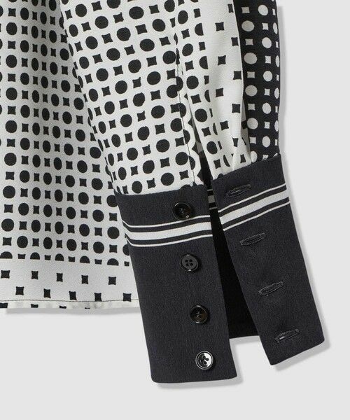 allureville / アルアバイル シャツ・ブラウス | 幾何プリントボウタイブラウス | 詳細13