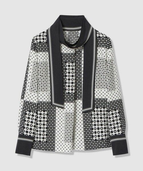 allureville / アルアバイル シャツ・ブラウス | 幾何プリントボウタイブラウス | 詳細7