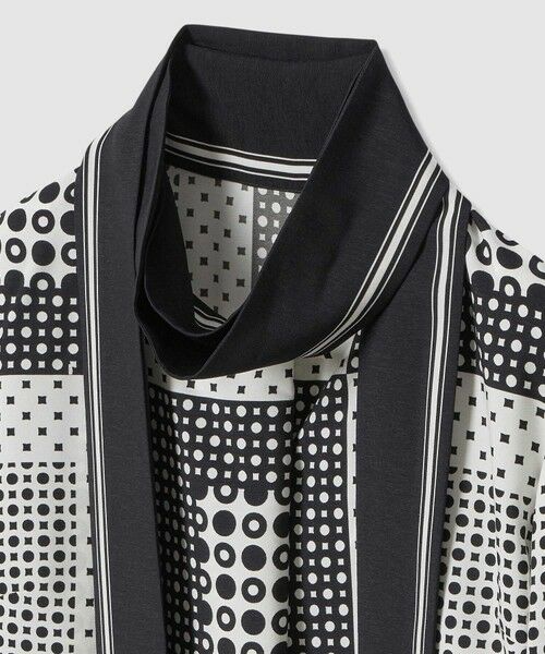 allureville / アルアバイル シャツ・ブラウス | 幾何プリントボウタイブラウス | 詳細9